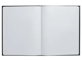 Gastenboek Exacompta Graphik 270x220mm blanco zwart - 5