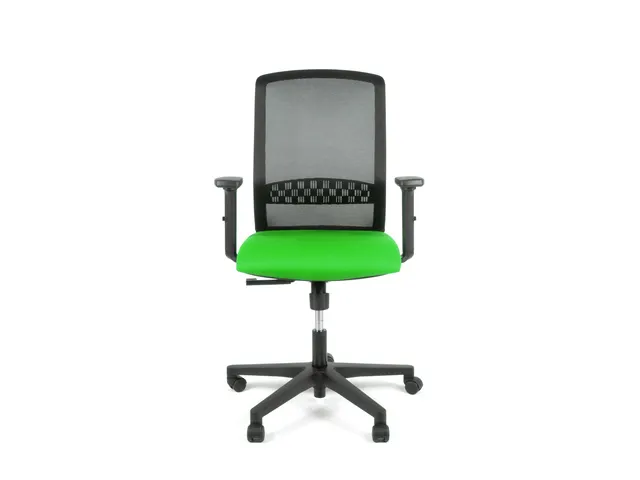 Bureaustoel EN1335 Linea Tekna 01 zwart/groen met 2D armleuning