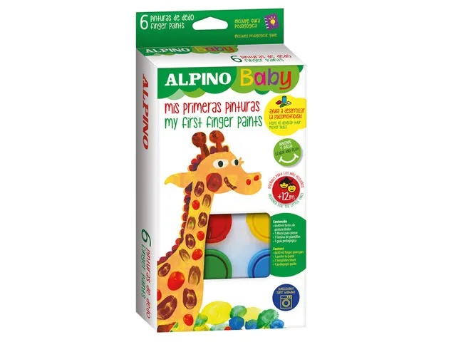 Baby vingerverf 40ml set van 6 potjes