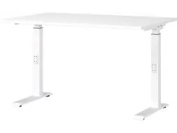 In hoogte verstelbaar bureau,HxBxD 680-910x1200x800mm,blad wit