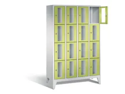 Lockerkast 1850x1190x500mm 4x4 vakken Cilinderslot Poten, RDS1108060