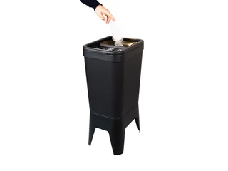 Duurzame Afvalbak BonTon CircuBin 20+20 liter Open zwart - 2
