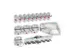 Haken Voor Geperforeerde Platen Assortiment 15-Delig Aluminium-Kleurig