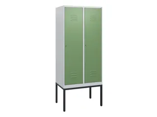 locker,HxBxD 1950x800x500mm,2vak,vak B 400mm,cil.-slot,voetonderstel - 1