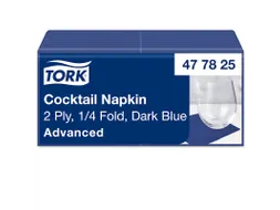 Tork 477825 Cocktailservet Advanced Donkerblauw 24x24cm
