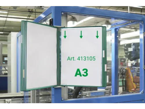 wand-zichtpanelensysteem,DIN A3,staand,10panelen,groen