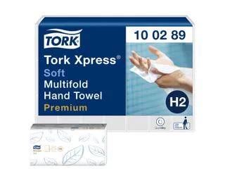 Tork 100289 Xpress Handdoek Premium H2 I-vouw Soft 2-laags 21x150st - 1