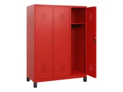 schoollocker,HxBxD 1630x1200x500mm,3vak,vak B 400mm,cil.-slot,voeten