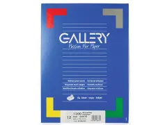 Gallery Witte Etiketten 66x72 mm Ronde Hoeken