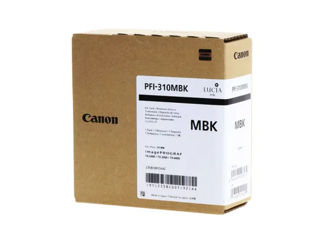 Inktcartridge Canon PFI-310MBK mat zwart