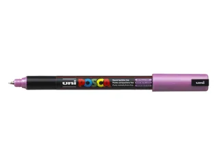 Verfstift Posca PC1MR Extra Fijne punt 0,7mm Metallic roze - 1