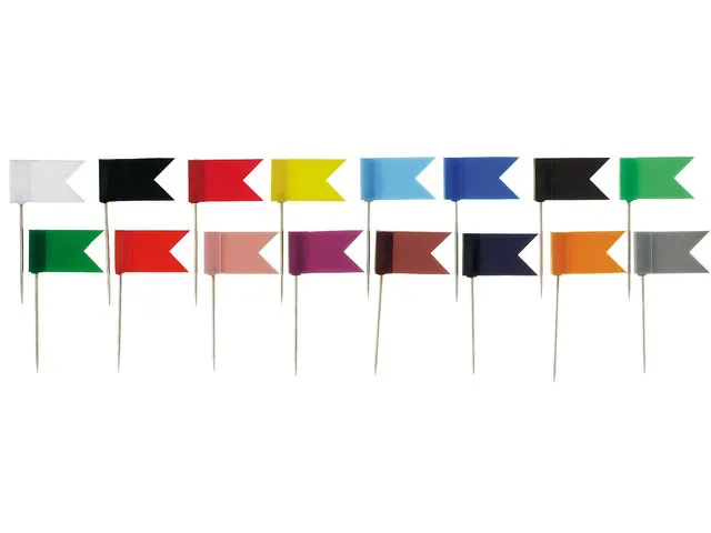 Markeervlaggetjes Alco 20 stuks in doosje donkerblauw