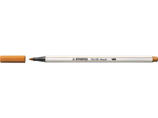Brushstift STABILO Pen 568/89 donker oker - 1