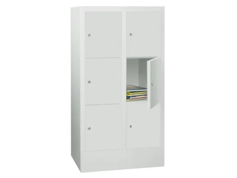 Lockersysteem 1187x630x500mm 2x3 Vakken 300mm Cilinderslot