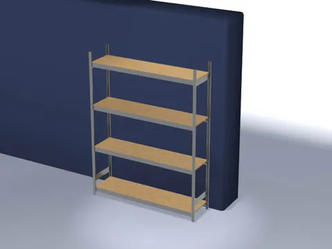 breedvakstelling,grondveld,HxBxD 2500x2070x535mm,vakl. 350kg