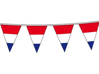 Vlaggenlijn 10 m meisje rood-wit-blauw - 1