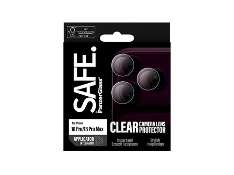 PanzerGlass SAFE. by Camera Lens Protector Transparent iPhone 18 Pr