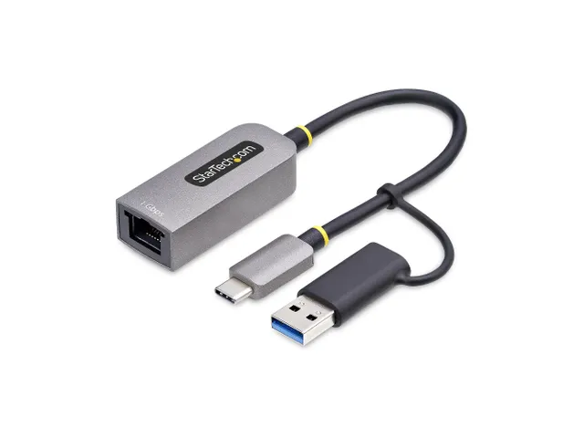 StarTech.com USB-C naar Ethernet Adapter met USB-A Dongle