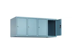 opzetkast,v. locker,4vak.,vak B 300mm,HxBxD 500x1200x500mm