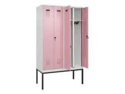 locker voor scheiding van kleding,HxBxD 2120x1200x500mm,4vak
