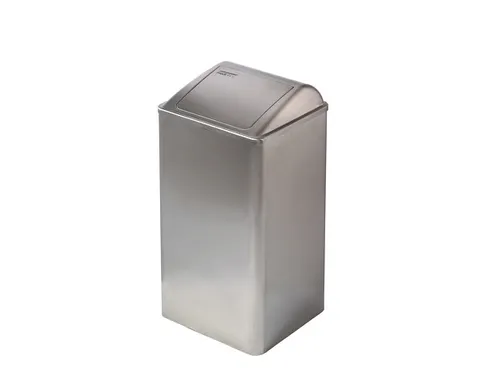 Afvalbak Rvs 65 Liter Met Push Klep