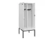 locker met bank,voor scheiding van kleding,HxBxD 2120x800x815mm,2vak
