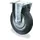 bokwiel,draagverm. 50kg,massief rubber-banden,ØxB 80x25mm,rollager