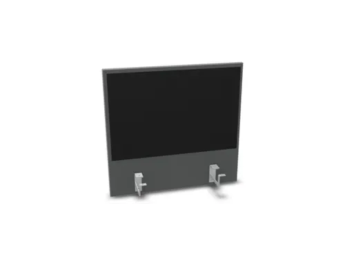 opzetpaneel v. bureau aanbouw achter MS-donkergrijs BN8033-zwart 600mm