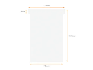 Planbord T-kaart Nobo Nr 4 112mm Wit - 5