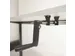 Dextro Slinger Duo zit/sta Bureau 160cm frame Wit blad Logan eik