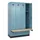 locker met bank,HxBxD 1950x1200x815mm,4vak,vak B 300mm,cilinderslot