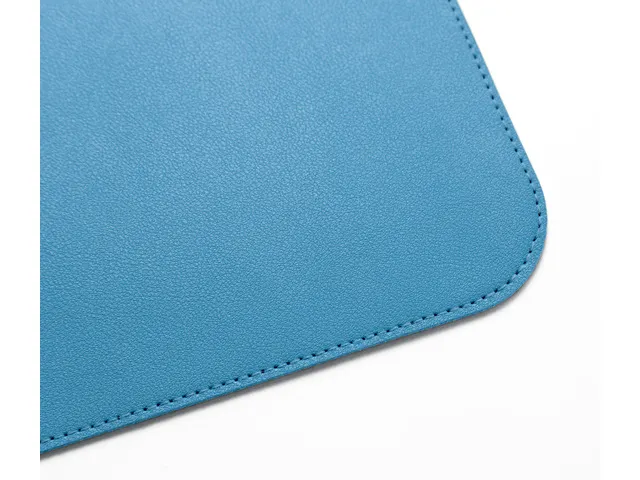 Sous-main Sigel enroulable 800x300x2mm bleu-vert simili cuir