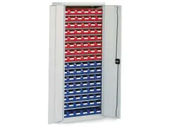 Stellingkast Met 90zichtbakken Hxbxd 1600x690x285mm Ral7035