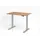 Elektrisch in hgte vst. zit-sta-bureau,HxBxD 640-1290x1200x800mm
