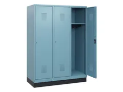 schoollocker,HxBxD 1630x1200x500mm,3vak,vak B 400mm,cil.-slot,sokkel