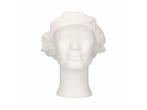 Haarnet met Klep Polykatoen Universeel Wit 100 Stuks