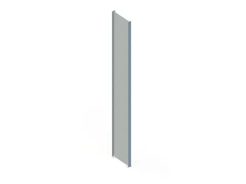 zijwand,v. inhaakstelling,HxD 2500x500mm,staal,RAL7035