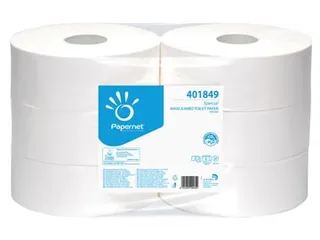 Papernet Toiletpapier 401849 Maxi Jumbo Pure 2-Laags 1180 vel - 1