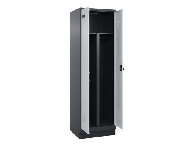 PBM-locker,HxBxD 1950x600x500mm,2vak,vak B 300mm,draaigrendel