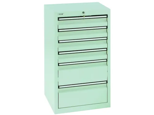 ladekast,HxBxD 900x500x500mm,6lade(n),centr. vergrendeling
