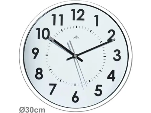 Wandklok Quartz 30 Cm Wit