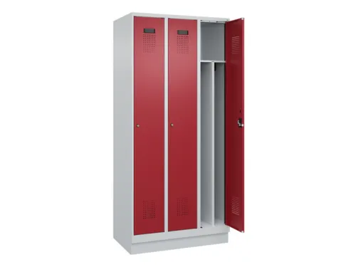 locker voor scheiding van kleding,HxBxD 1950x900x500mm,3vak
