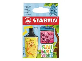 Markeerstift STABILO BOSS Animal Vibes mini assorti blister à 3 stuks - 2
