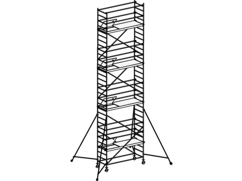 rolsteiger,reik H 9,4m,steiger H 8,64m,4platform(s),m. luik
