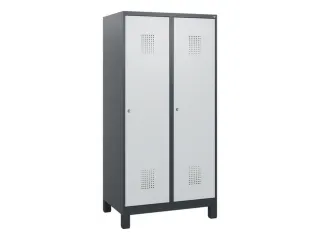 schoollocker,HxBxD 1630x800x500mm,2vak,vak B 400mm,cil.-slot,voeten - 2