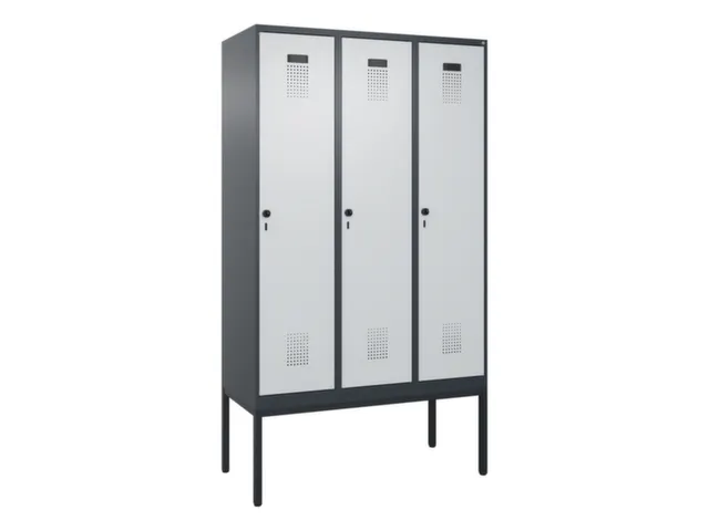 locker voor scheiding van kleding,HxBxD 2120x1200x500mm,3vak