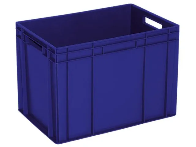 Euronorm Stapelkrat Pe 410x600x400mm 83liter Blauw