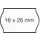 Prijsetiket 16x26mm Open-Data S14/Sato Judo permanent wit 1000 stuks