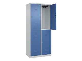 dubbeldekse locker,HxBxD 1850x800x500mm,2x2vak.,vak B 400mm - 2