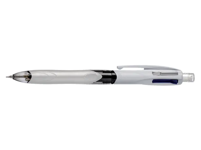 Balpen Bic 3kleuren met vulpotlood HB 0.7mm medium wit blister à 1st